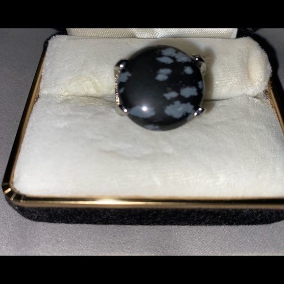 ART DECO AGATE RING - Picture 3 of 7